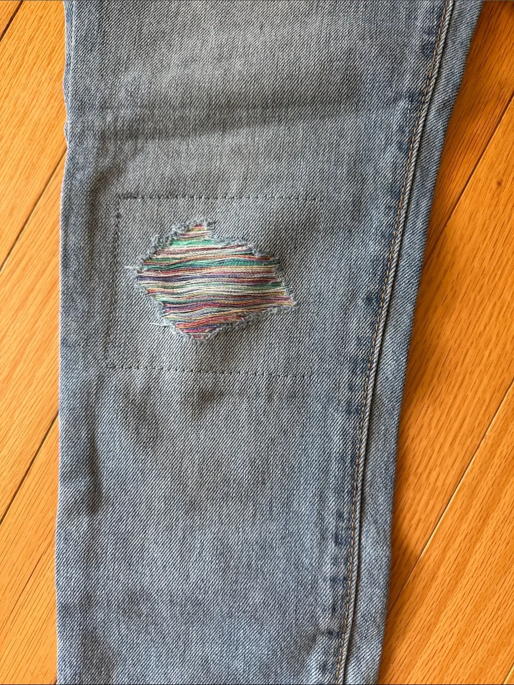 GAP Light Blue Jeans with Multicolor Accents
